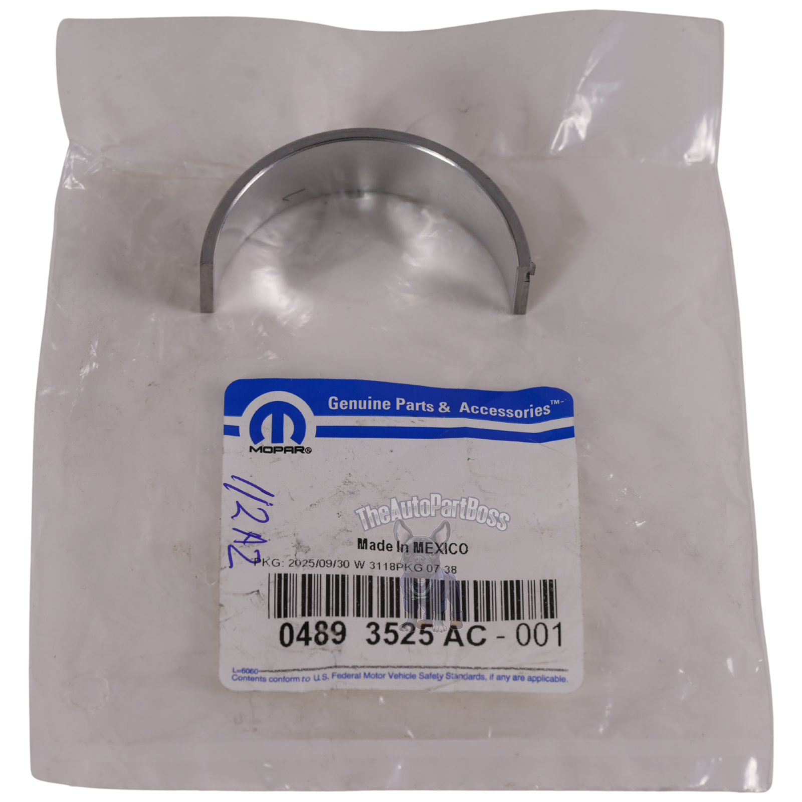 Mopar Crankshaft Lower Bearing Genuine Mopar 04893525AC 04893525AC