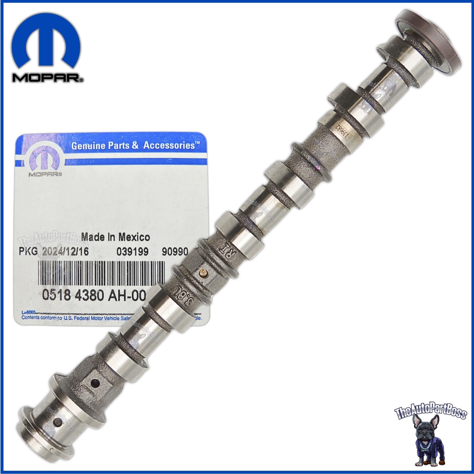 Mopar Intake Camshaft, Right Side 05184380ah 05184380AH