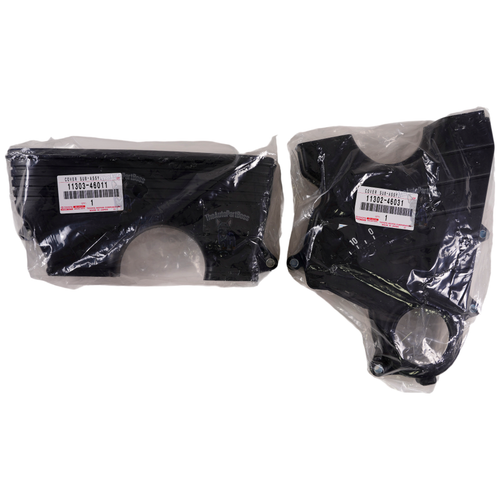 Toyota GENUINE Toyota Supra JZA80 2JZGTE 2JZGE GS300 Timing Belt Cover Upper Lower 11303-46011-w-11302-46031