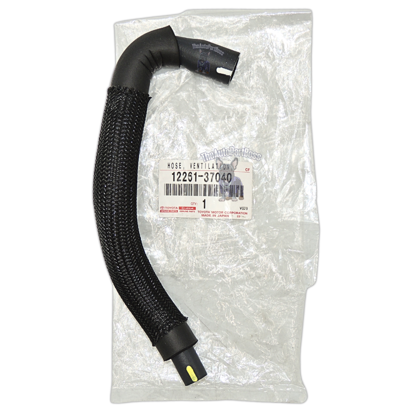 Toyota Ventilation PCV Hose Genuine Toyota 12261-37040 12261-37040
