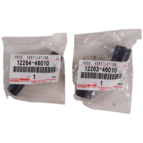 Toyota GENUINE TOYOTA BREATHER VENTILATION HOSES SET 12263-46010 12264-46010 12263-46010-W-12264-46010