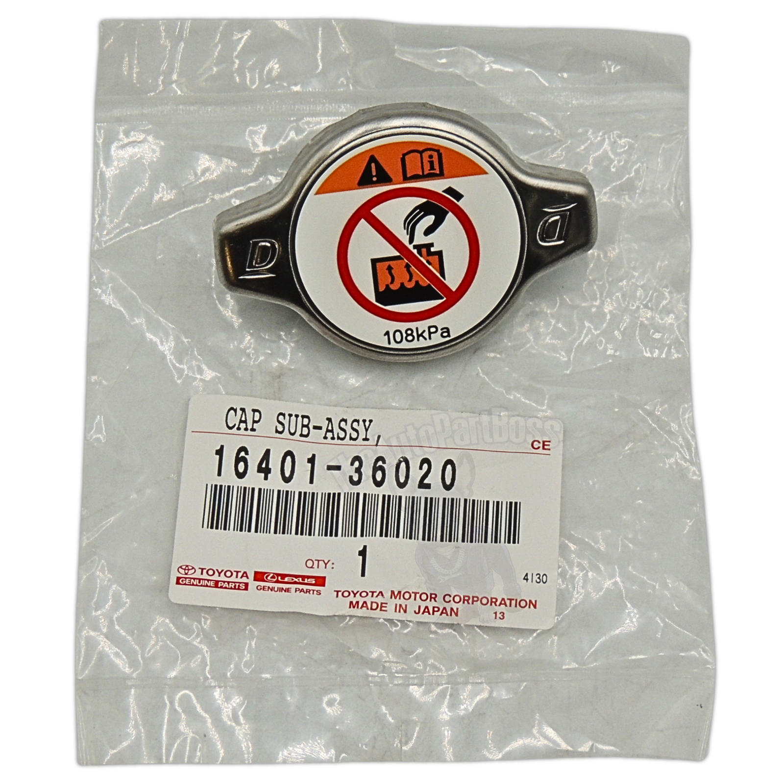 Toyota Radiator Cap Genuine Toyota 16401-36020 16401-36020