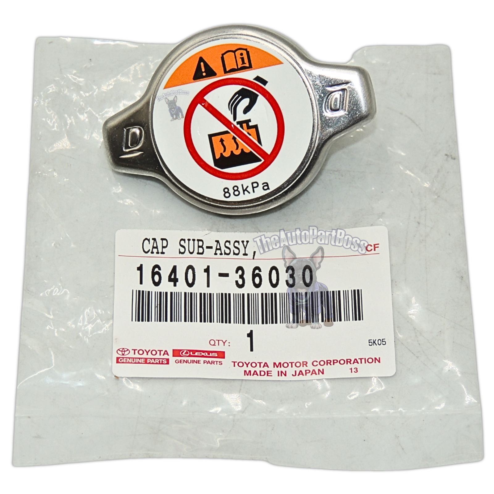 Toyota Cap Genuine Toyota 16401-36030 16401-36030