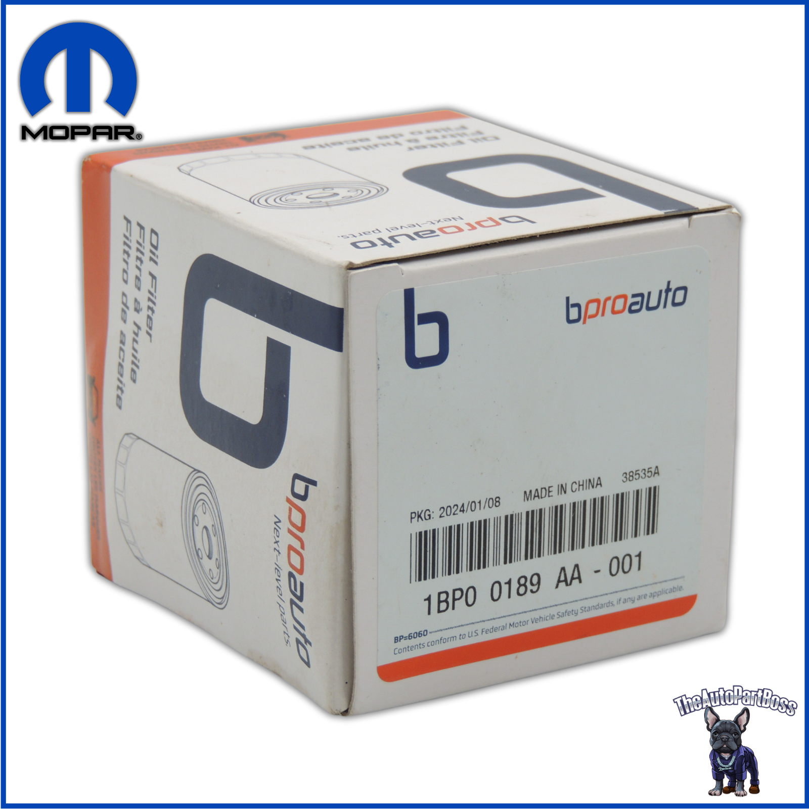 Mopar Engine Oil Filter bproauto OEM Mopar 1BP00189AA 1BP00189AA