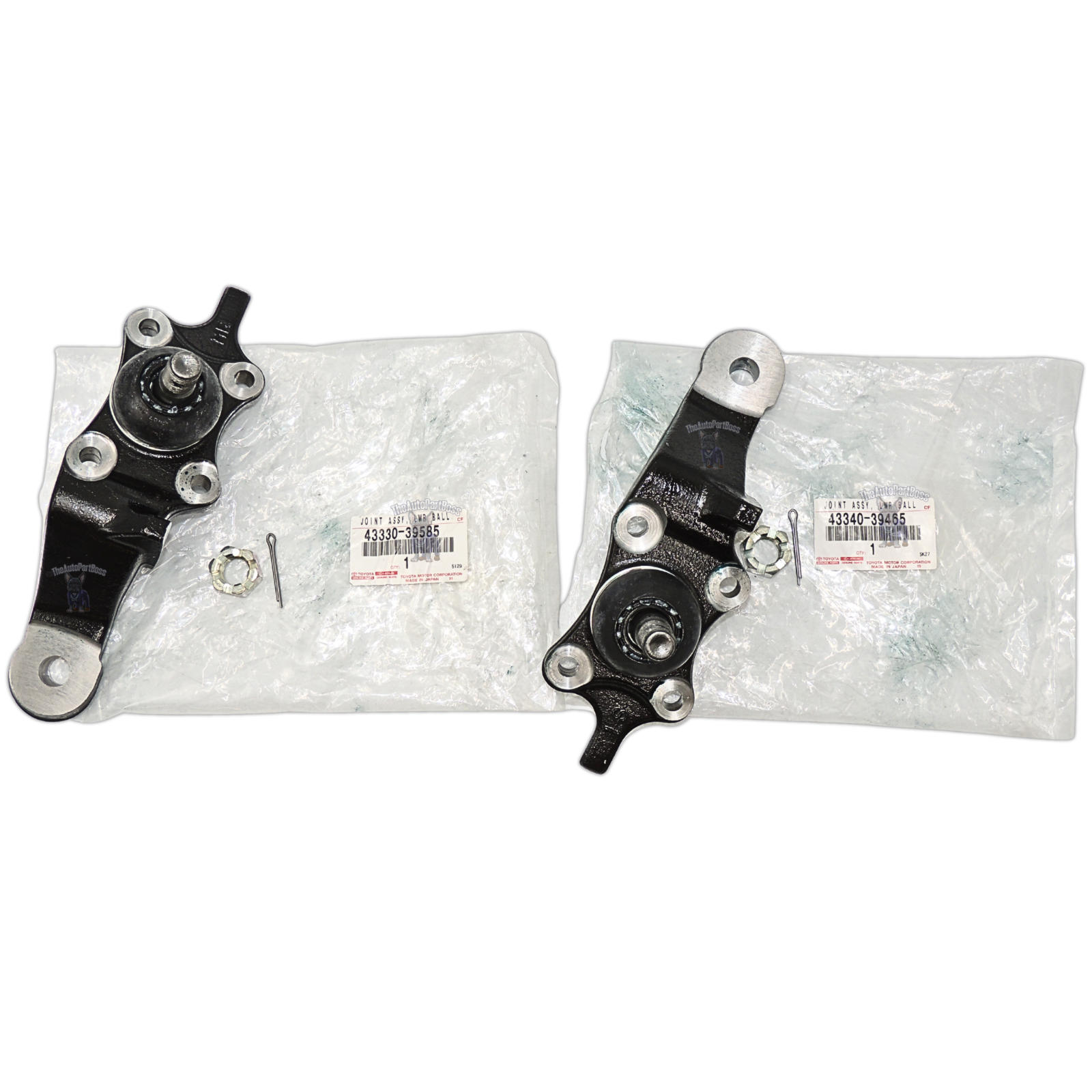 Toyota Left Right SET Front Lower Ball Joint Genuine Toyota 43340-39465 43330-39585 43340-39465-43330-39585