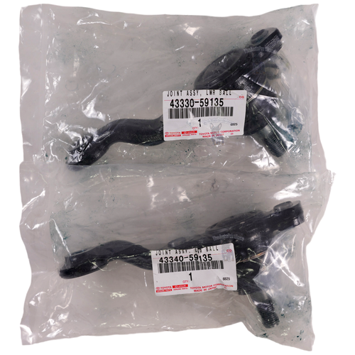 Toyota 2PK Front Lower Ball Joints Genuine Toyota OEM 43340-59135 43330-59135 43340-59135-43330-59135