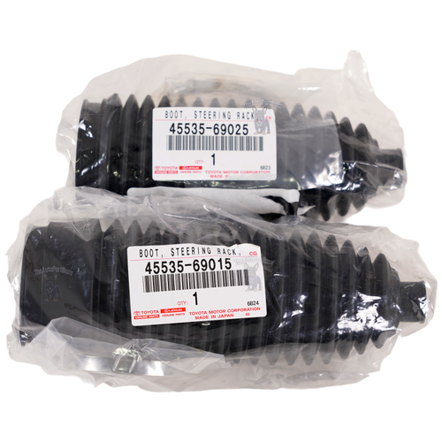 Toyota GENUINE OEM TOYOTA 2PK SET Steering Rack Boot R L 45535-69015 45535-69025 45535-69015-45535-69025
