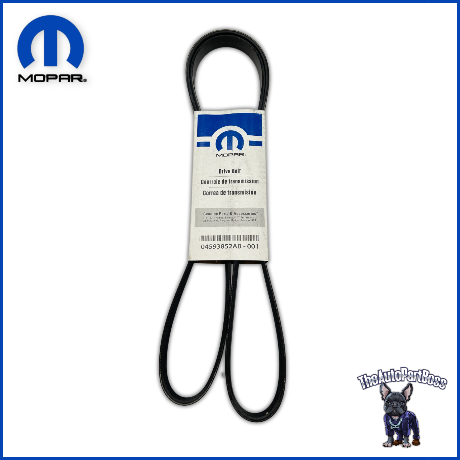 Mopar Serpentine Belt OEM Mopar 4593852AB 4593852AB