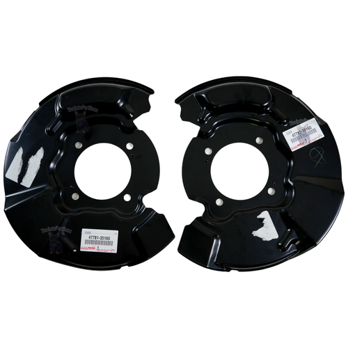 Toyota OEM GENUINE TOYOTA 4RUNNER FJ CRUISER FRONT RIGHT LEFT BRAKE DUST COVER SET 47781-35160-47782-35160