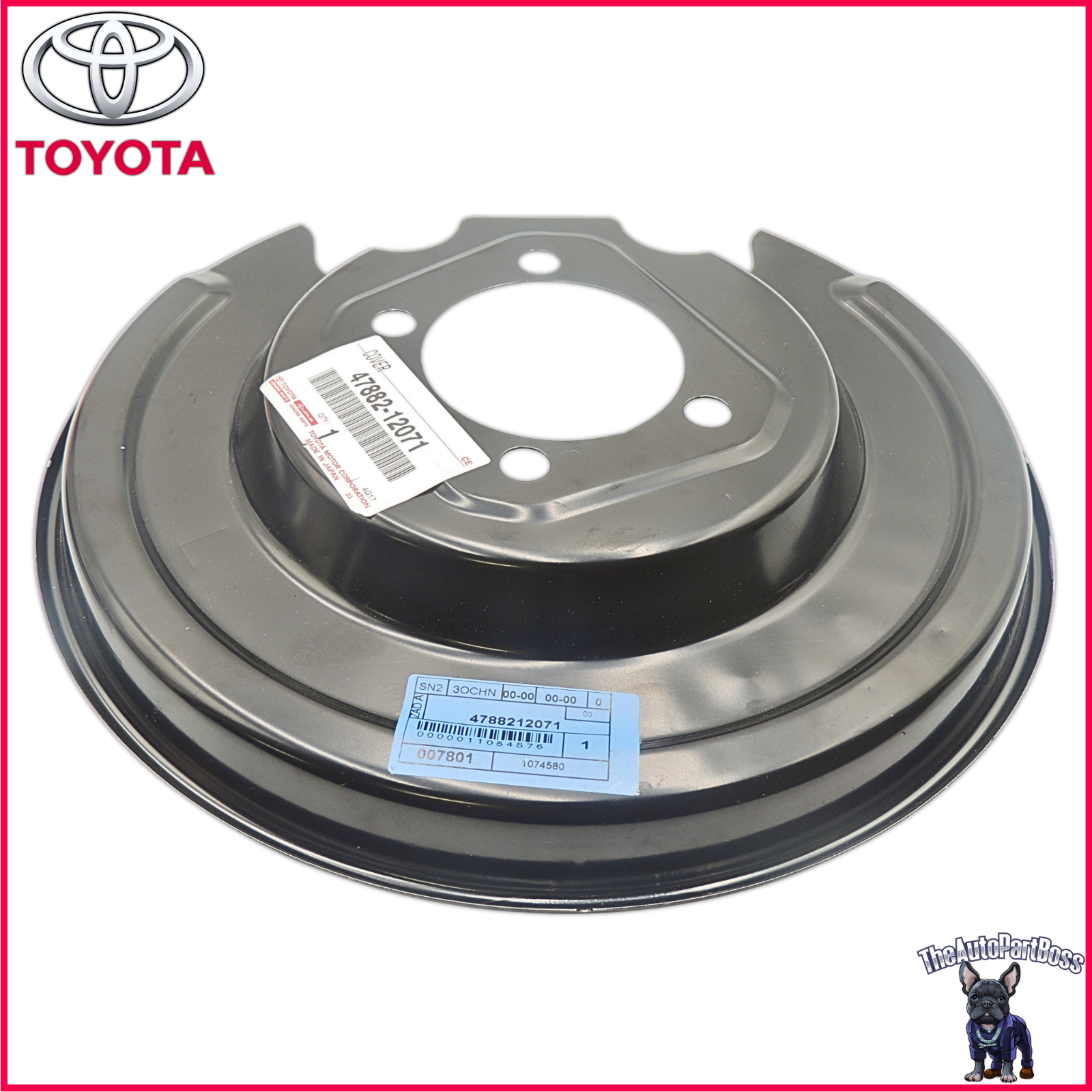 Toyota Brake Dust Shield Left Rear OEM Toyota 47882-12071 47882-12071