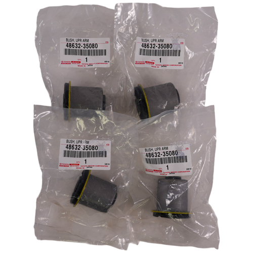 Toyota 4 PACK Suspension Control Arm Bushing OEM Toyota 48632-35080 48632-35080-4x