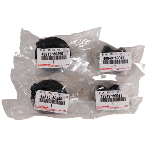 Toyota New Genuine OEM Toyota 13-18 4Runner GX460 Front Stabilizer Bar Bushing SET Of 4 48849-60041-48815-60390