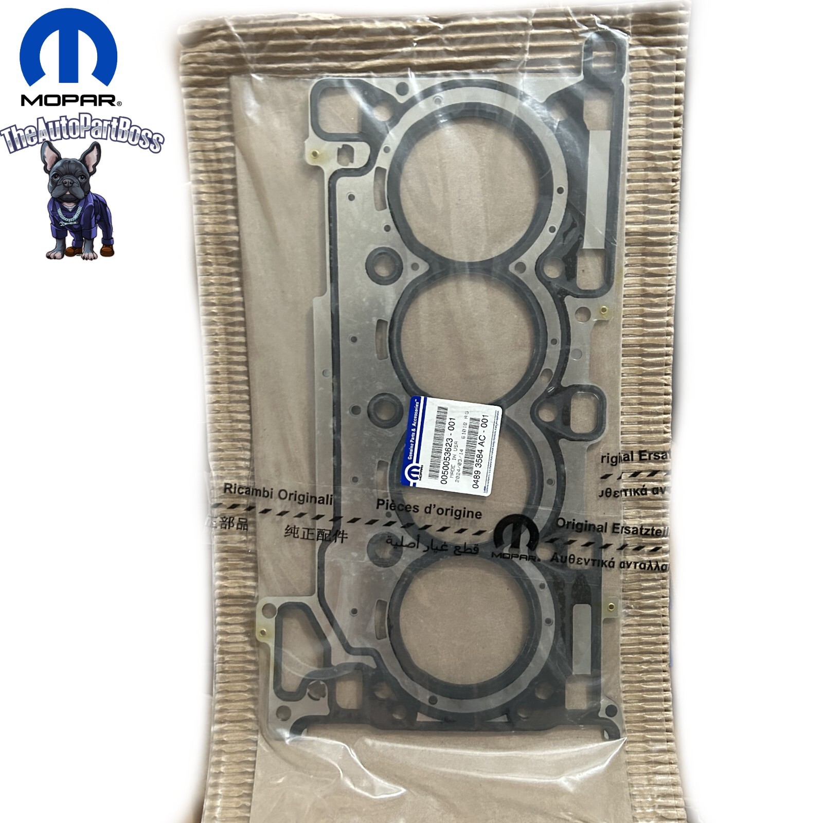 Mopar 18-24 Cylinder Head Gasket Genuine Mopar 4893584AC 4893584AC