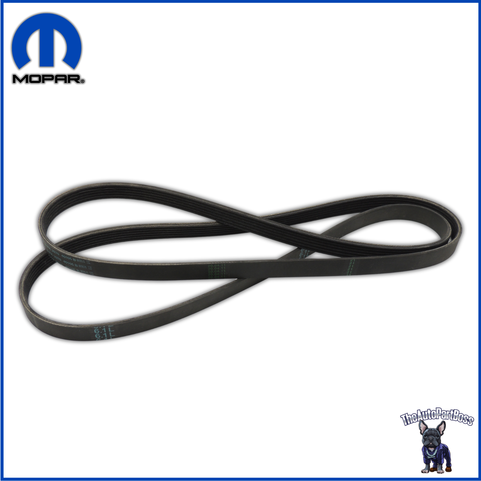 Mopar Serpentine Belt OEM Mopar 5037542AA 05037542AA 5037542AA