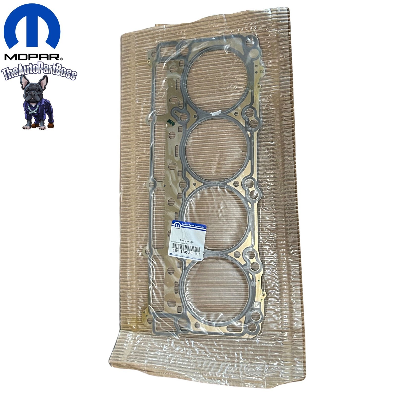 Mopar 11-24 6.4L Cylinder Head Gasket, Right Side Genuine Mopar 5038280AE 5038280AE