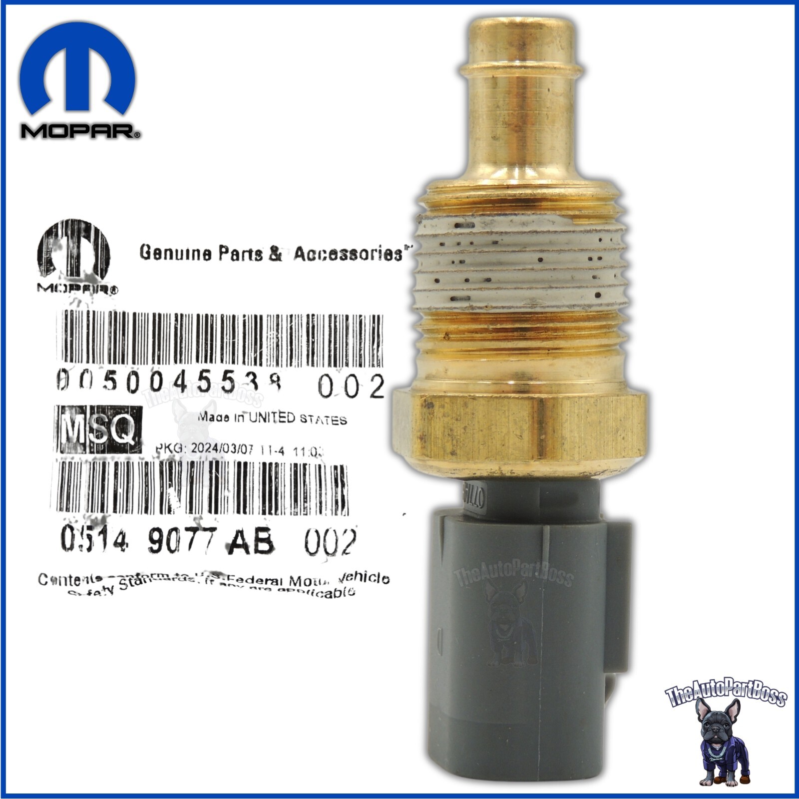 Mopar Fluid Temperature Sensor OEM Mopar 5149077AB 5149077AB