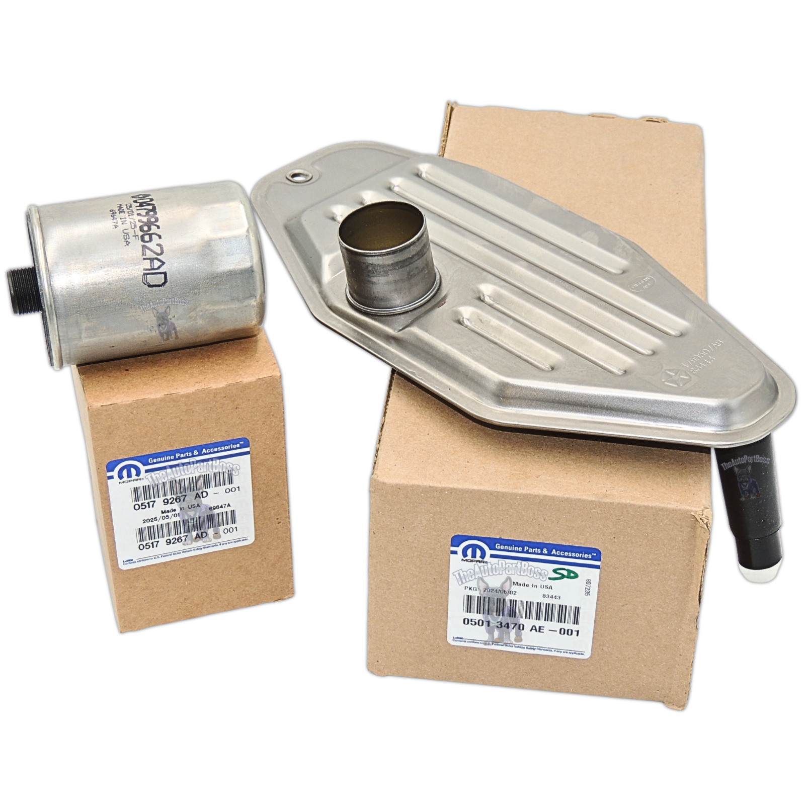 Mopar Transmission Filter Set Genuine Mopar 5179267AD WITH 5013470AE 5179267AD-w-5013470AE