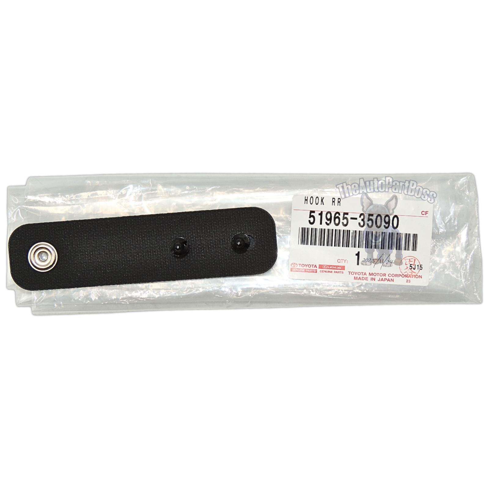 Toyota Hook Rear Genuine Toyota 51965-35090 51965-35090