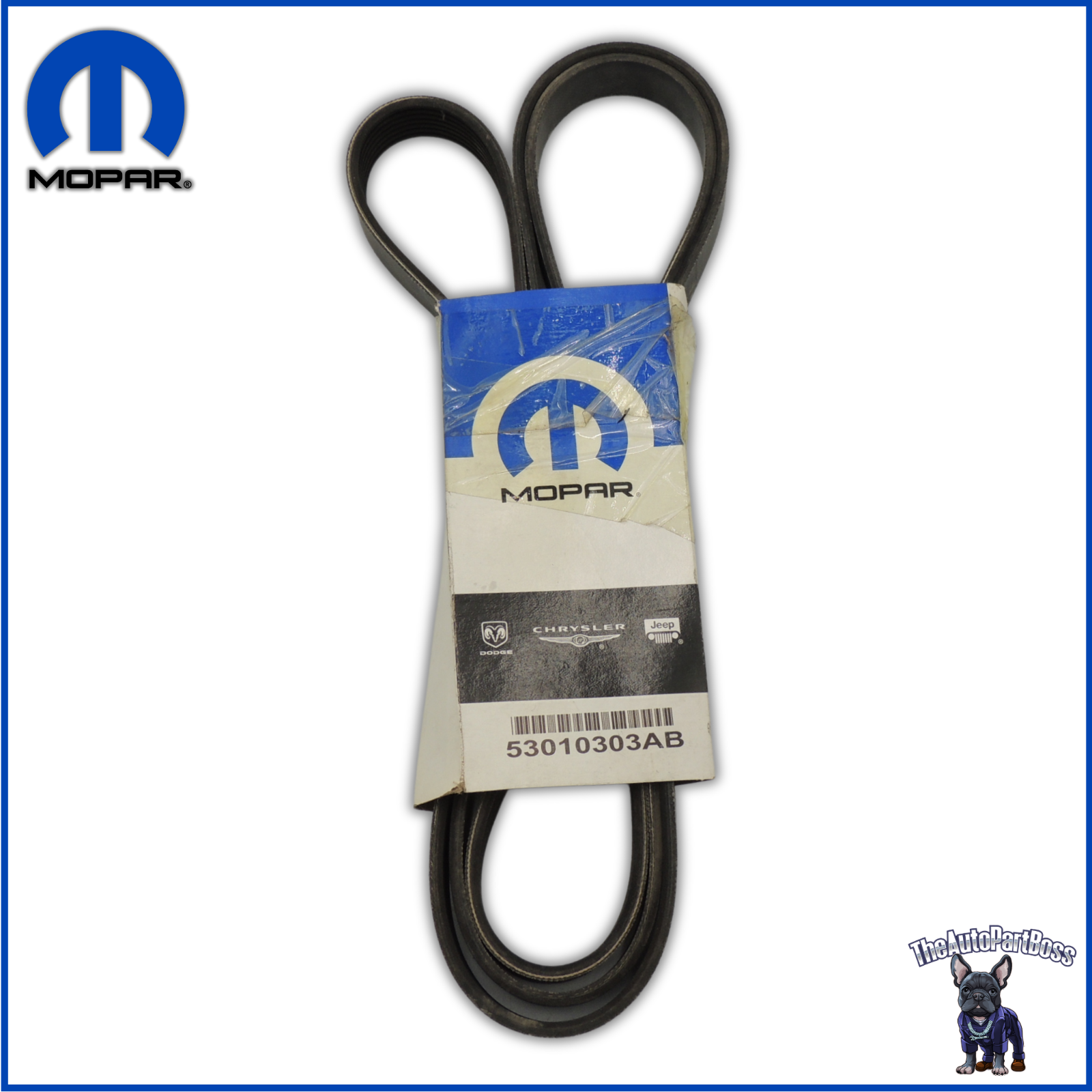 Mopar Accessory Drive Belt OEM Mopar 53010303AC 53010303AC