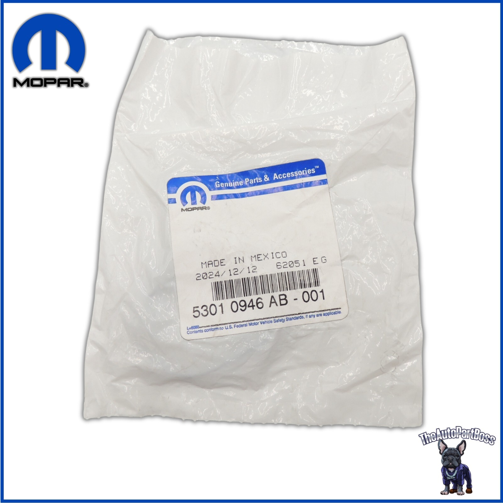 Mopar Intake Manifold Gasket OEM Mopar 53010946AB 53010946AB