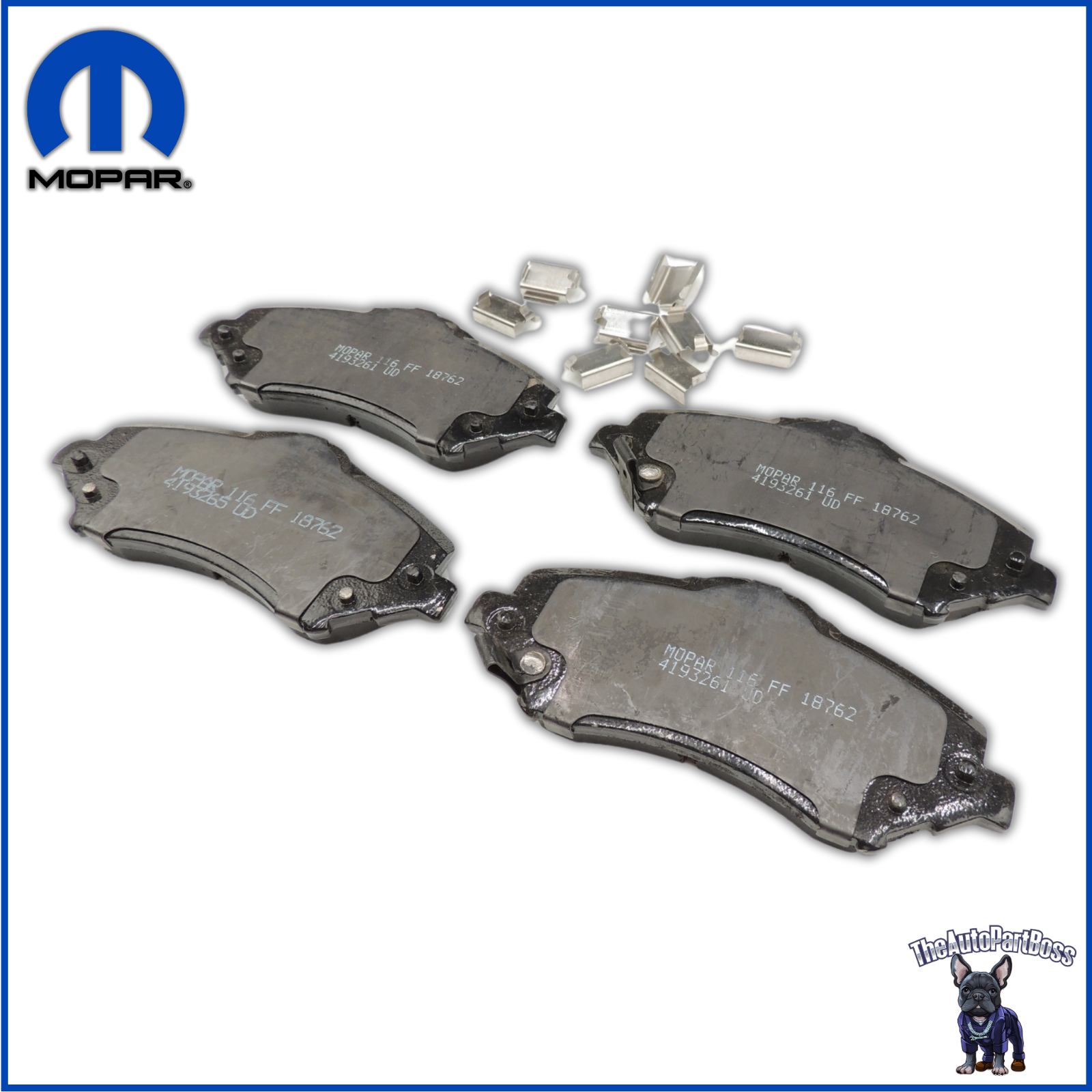 Mopar Brake Pads OEM Mopar 68003701AD 68003701AD