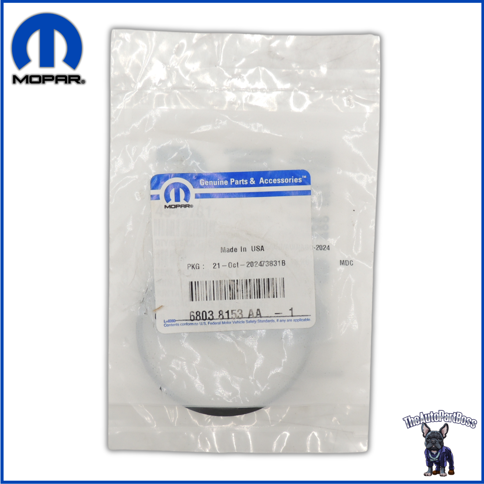 Mopar Transmission Adapter Seal OEM Mopar 68038153AA 68038153AA
