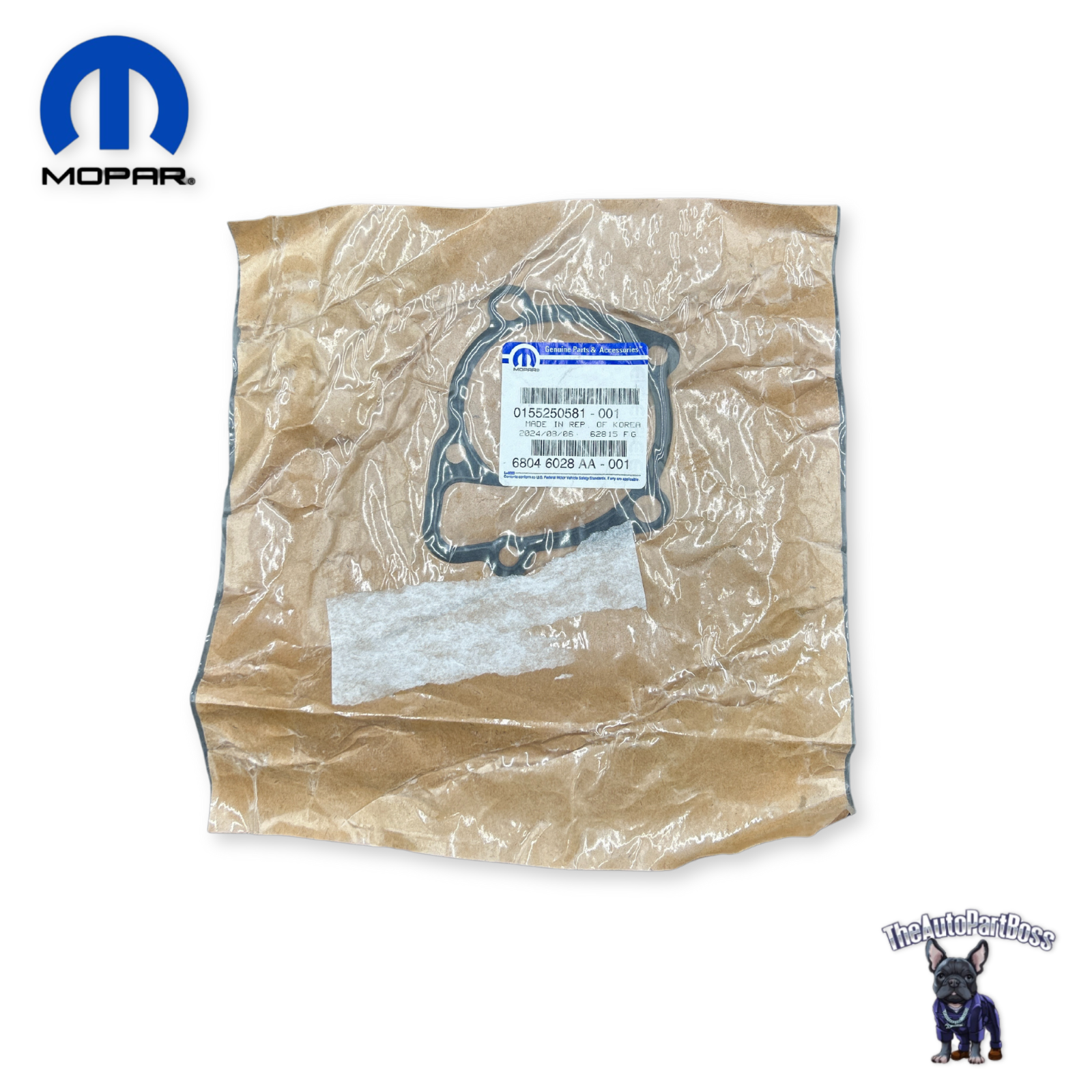 Mopar Water Pump Gasket OEM Mopar 68046028AA 68046028AA