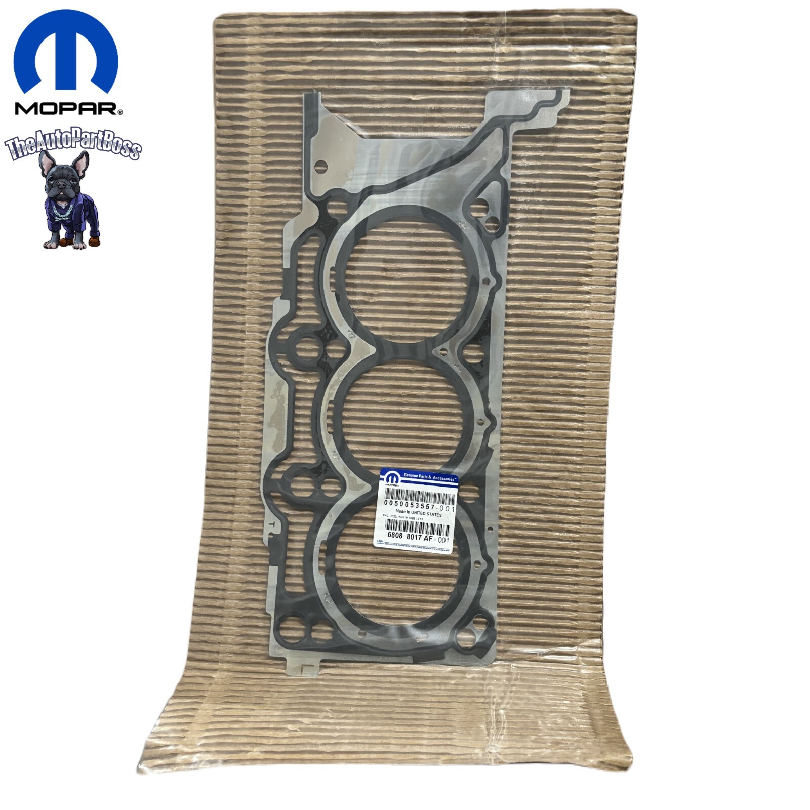Mopar Cylinder Head Gasket, Left Side OEM Mopar 68088017AF 68088017AF