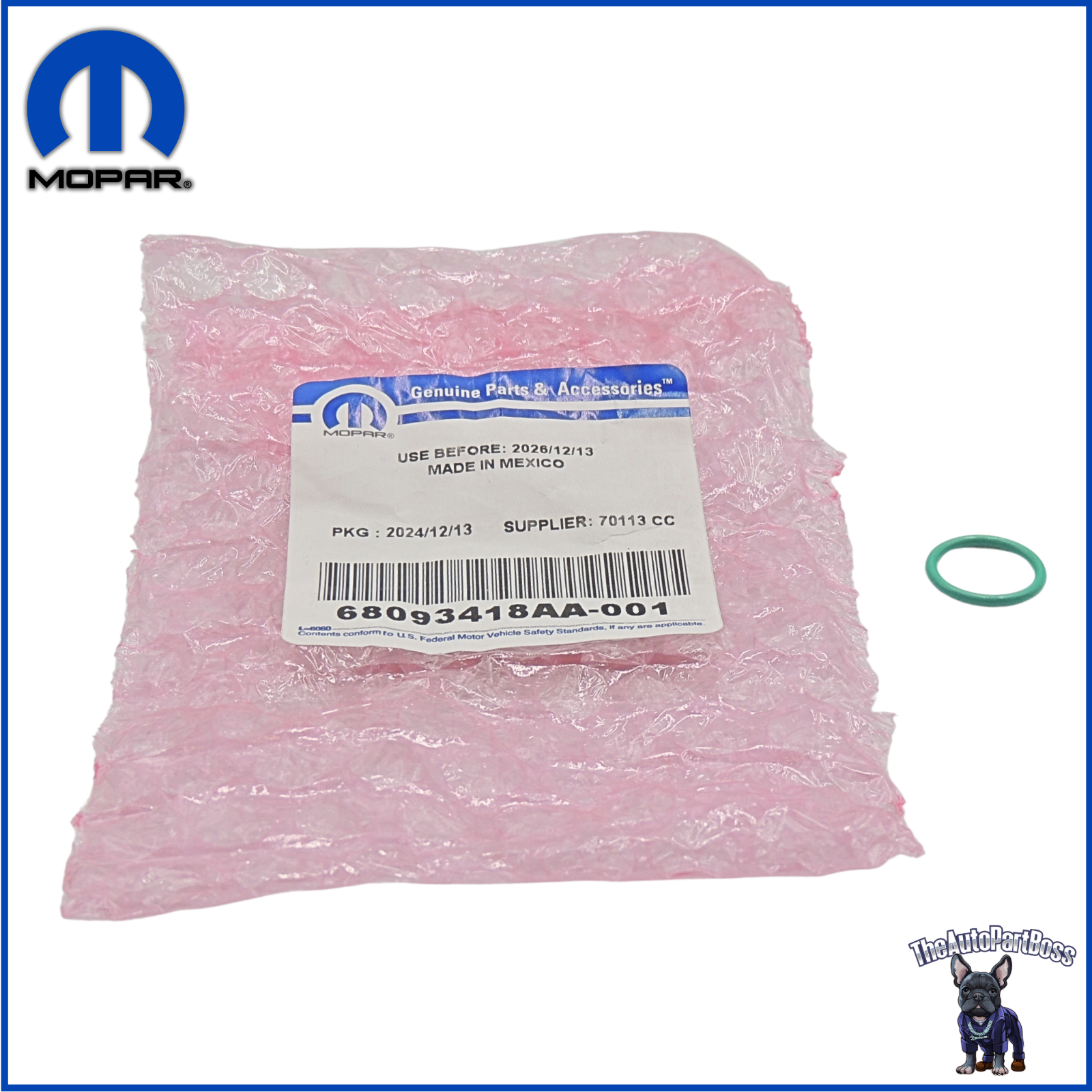 Mopar Mopar 68093418AA O RING EXPANSION VALVE 68093418AA
