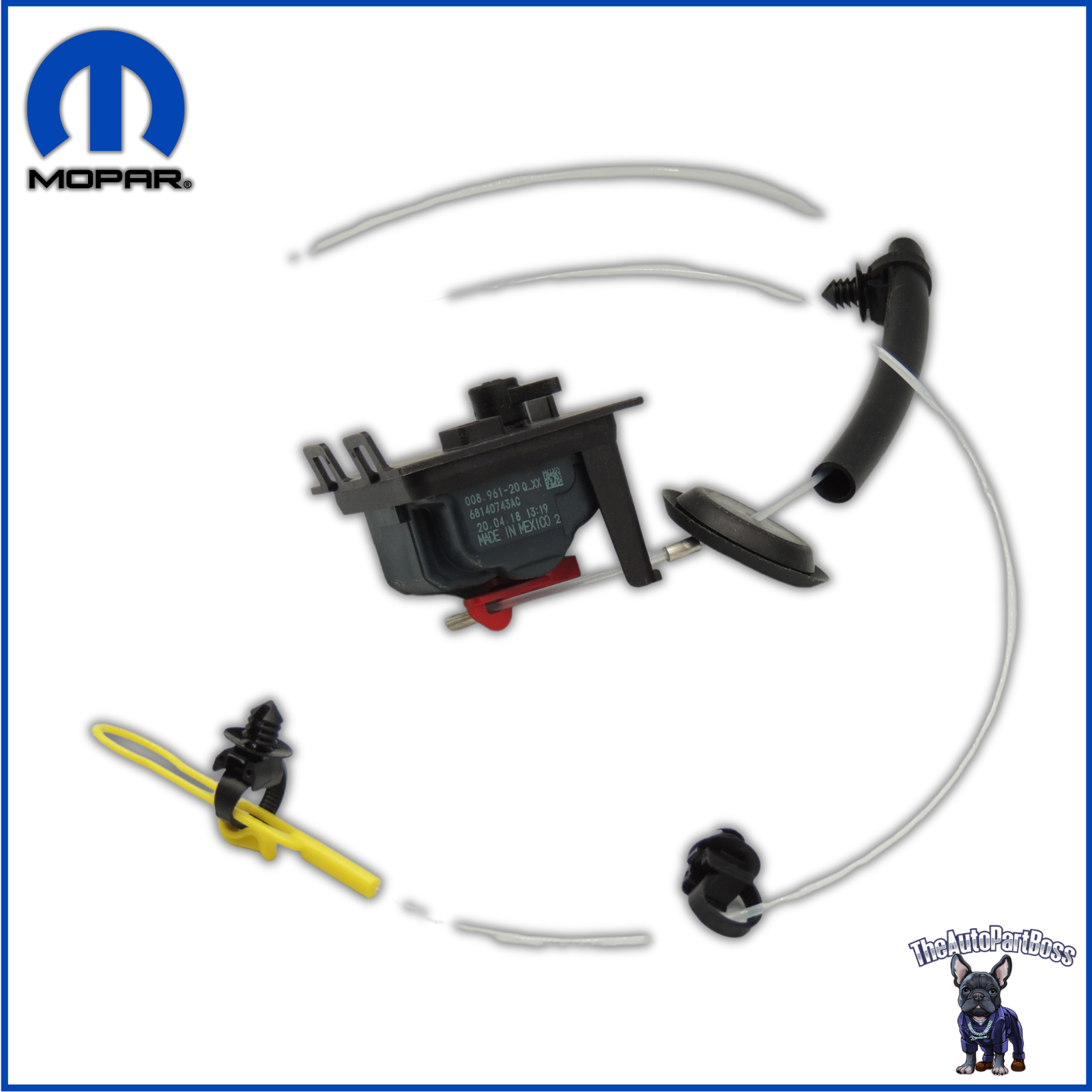 Mopar Fuel Filler Door Actuator OEM Mopar 68140743AC 68140743AC