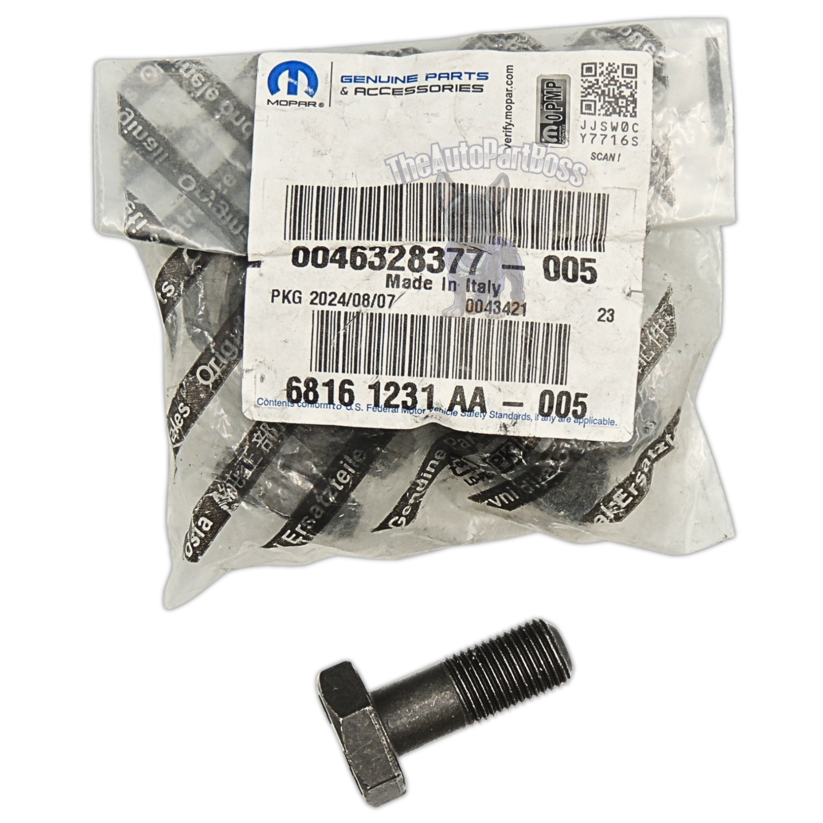 Mopar Flex-Plate Bolt Genuine Mopar 68161231AA 68161231AA