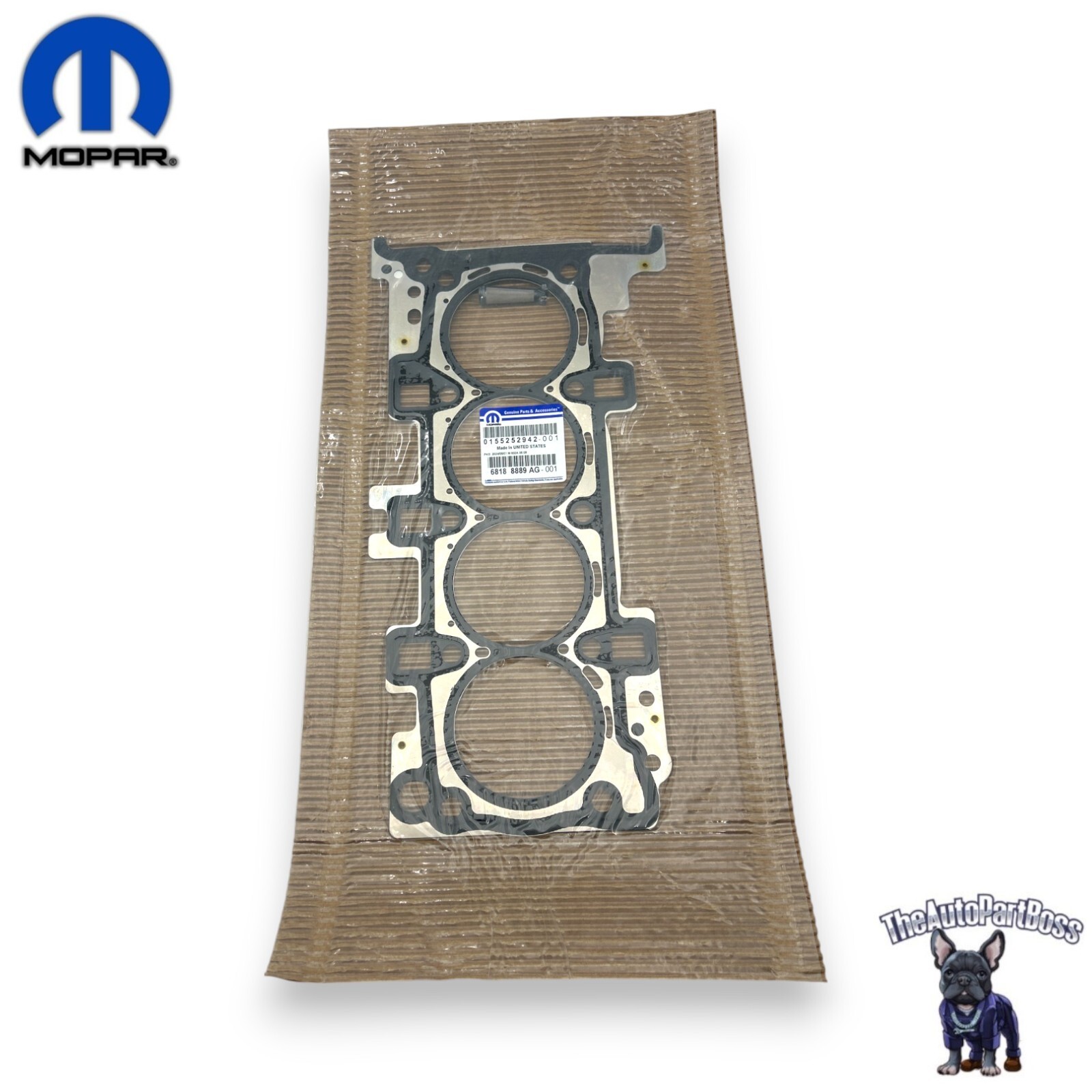 Mopar Mopar 68188889AF Engine Cylinder Head Gasket Kit Chrysler 200 Dodge Dart Fiat 500X Jeep Cherokee Renegade Ram ProMaster City 68188889AG