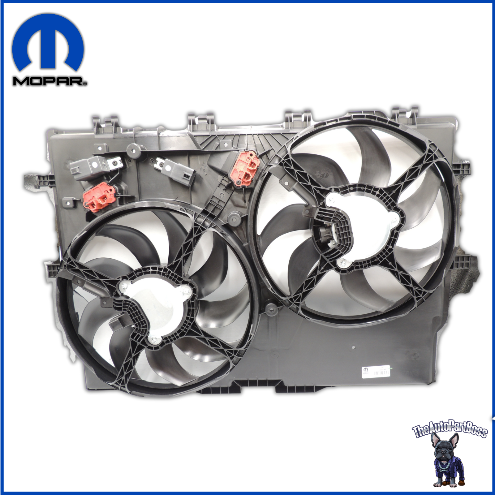 Mopar Radiator Cooling Fan Module OEM Mopar 68189000AD 68189000AD