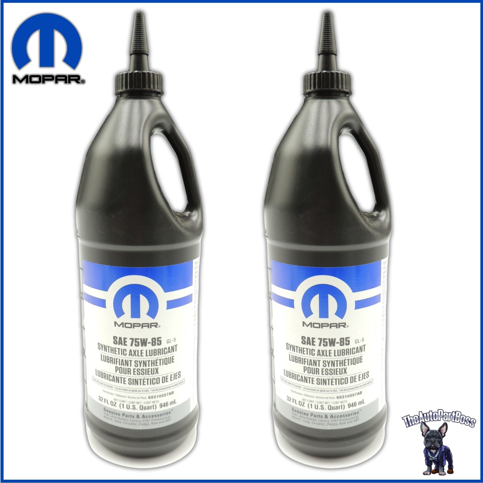 Mopar 2X Gear Lubricant OEM Mopar 68210057AB 68210057AB