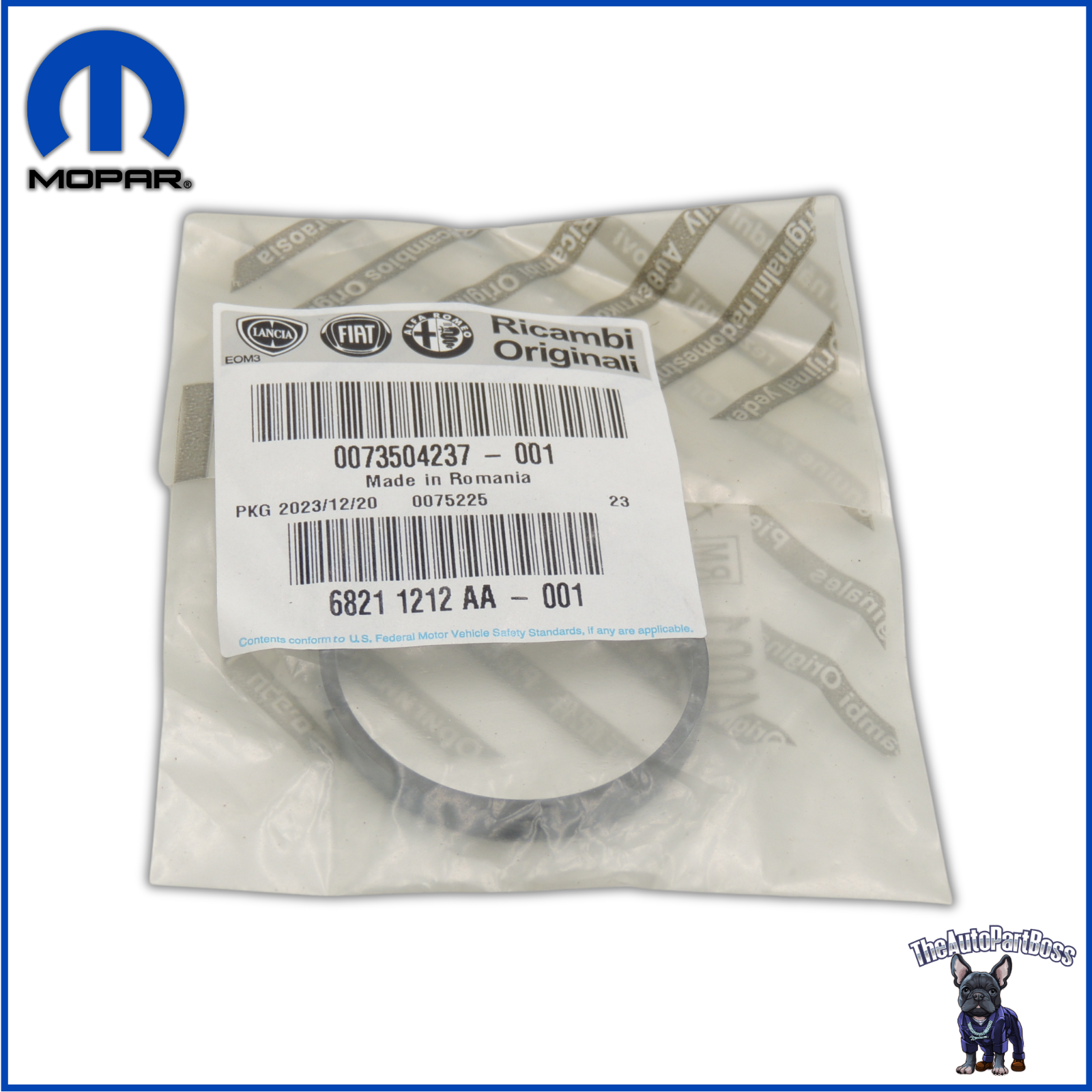 Mopar Intake Manifold Gasket OEM Mopar 68211212AA 68211212AA