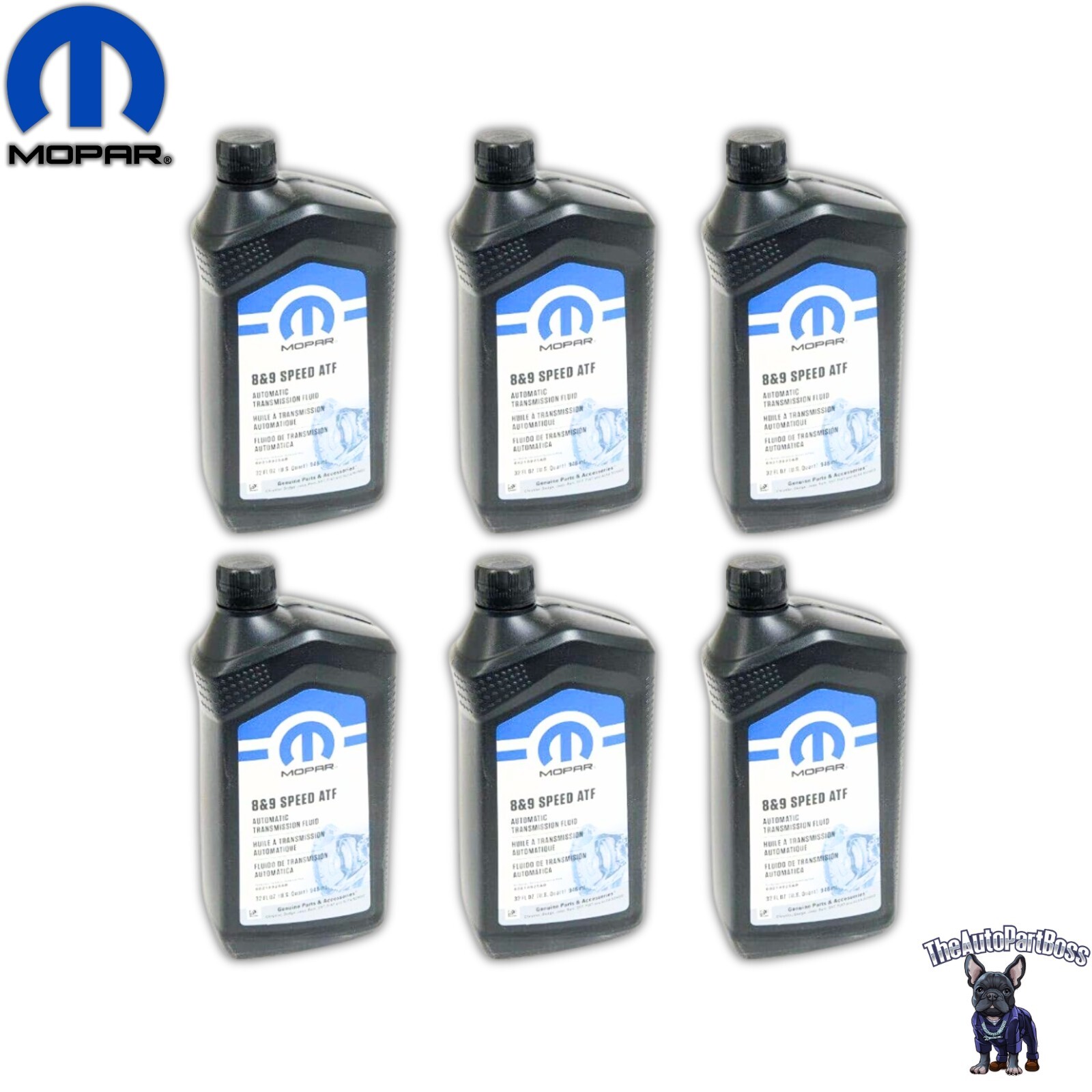 Mopar 6x Genuine Mopar 8 & 9  Speed Automatic Transmission Fluid 68218925AB 68218925AB