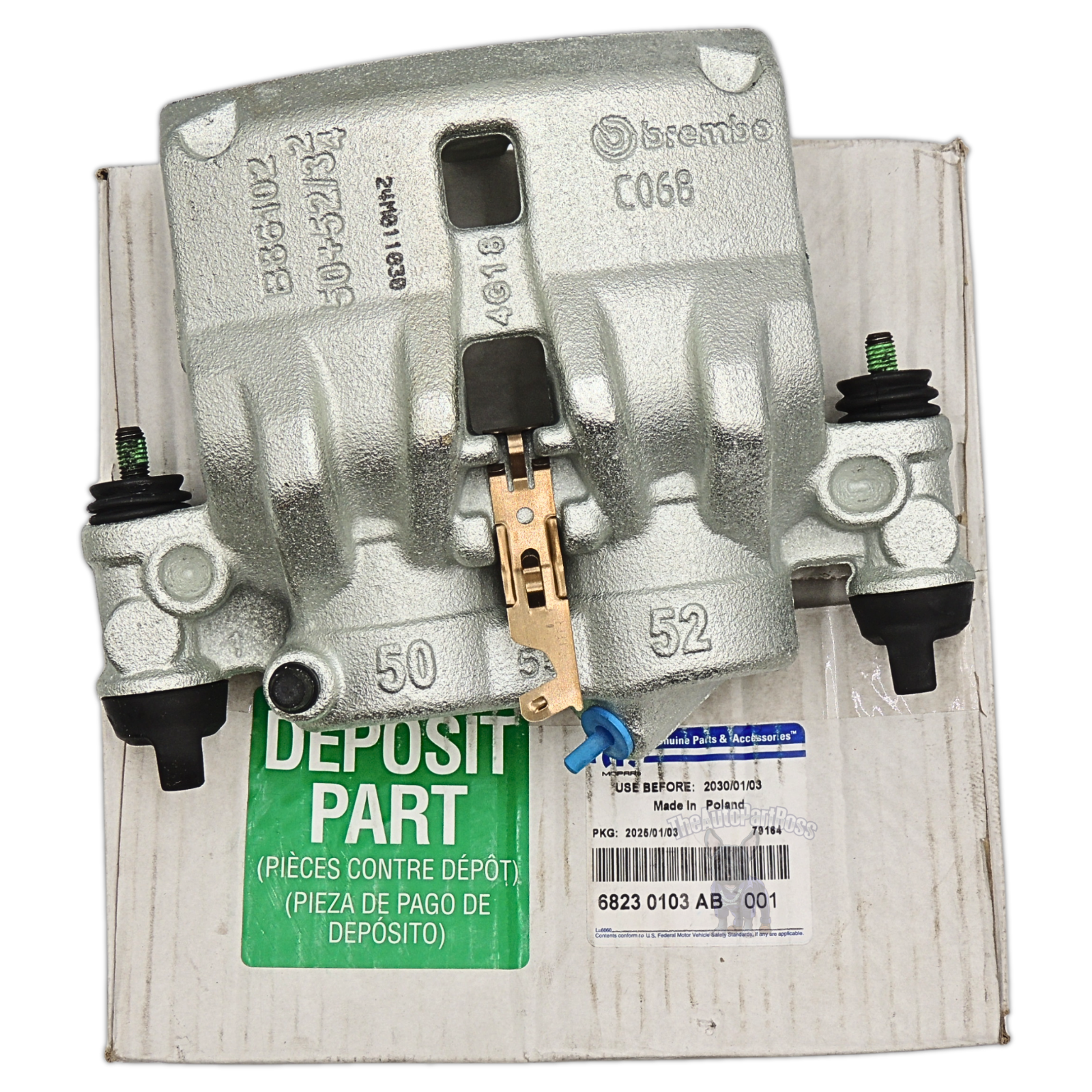 Mopar Disc Brake Caliper Assembly Left Genuine Mopar 68230103AB 68230103AB