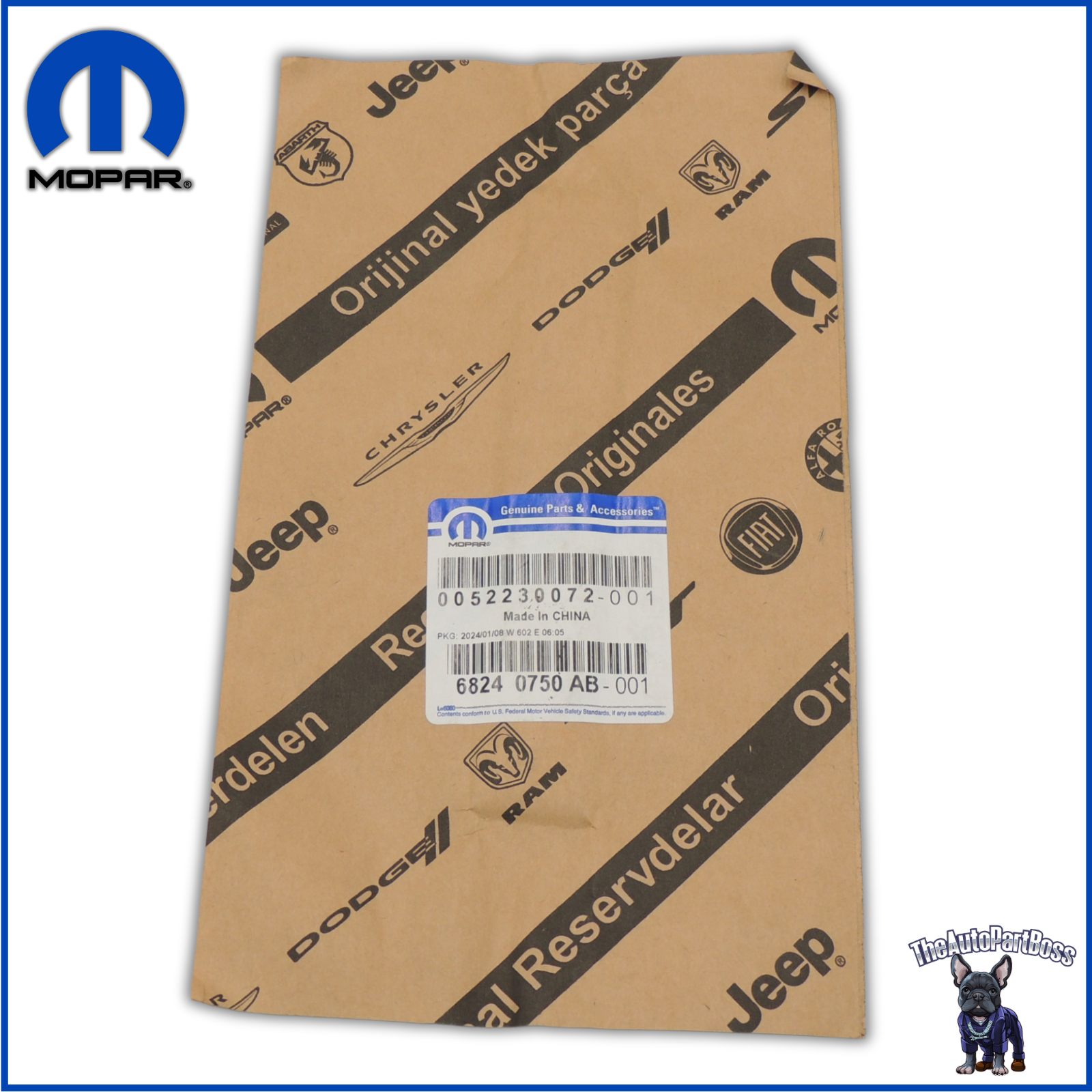 Mopar Lift-Gate Nameplate OEM Mopar 68240750AB 68240750AB