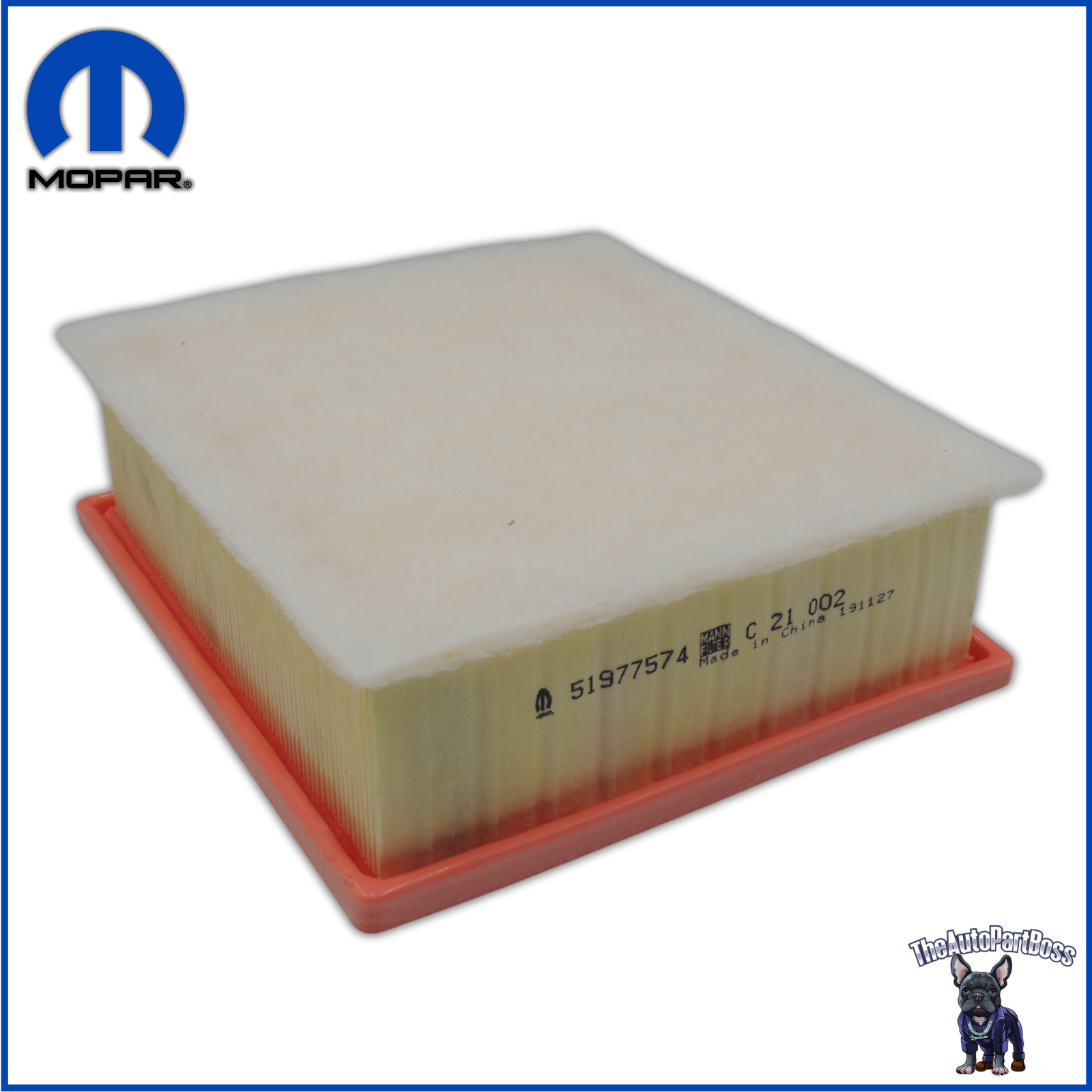 Mopar Air Filter OEM Mopar 68247339AA 68247339AA