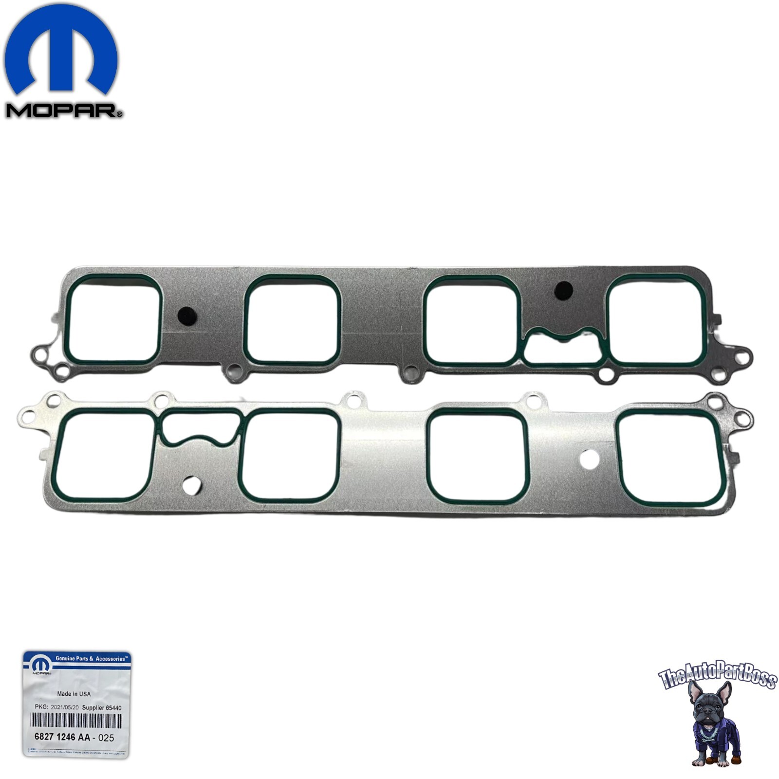 Mopar Intake Manifold Gasket Genuine Mopar 68271246AA 68271246AA