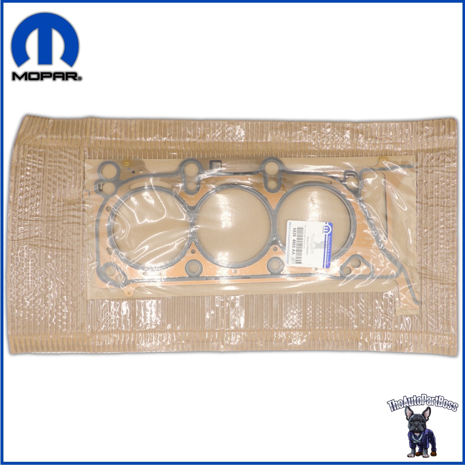 Mopar 16-25 3.6L Cylinder Head Gasket, Left Side Genuine Mopar 68284905AA 68284905AA