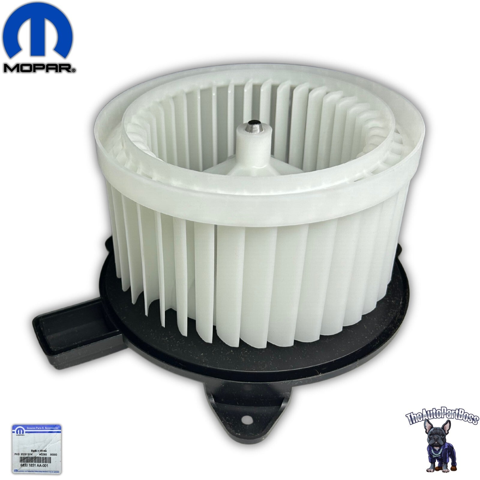 Mopar Mopar 68301851AA MOTOR BLOWER WITH WHEEL 68301851AA