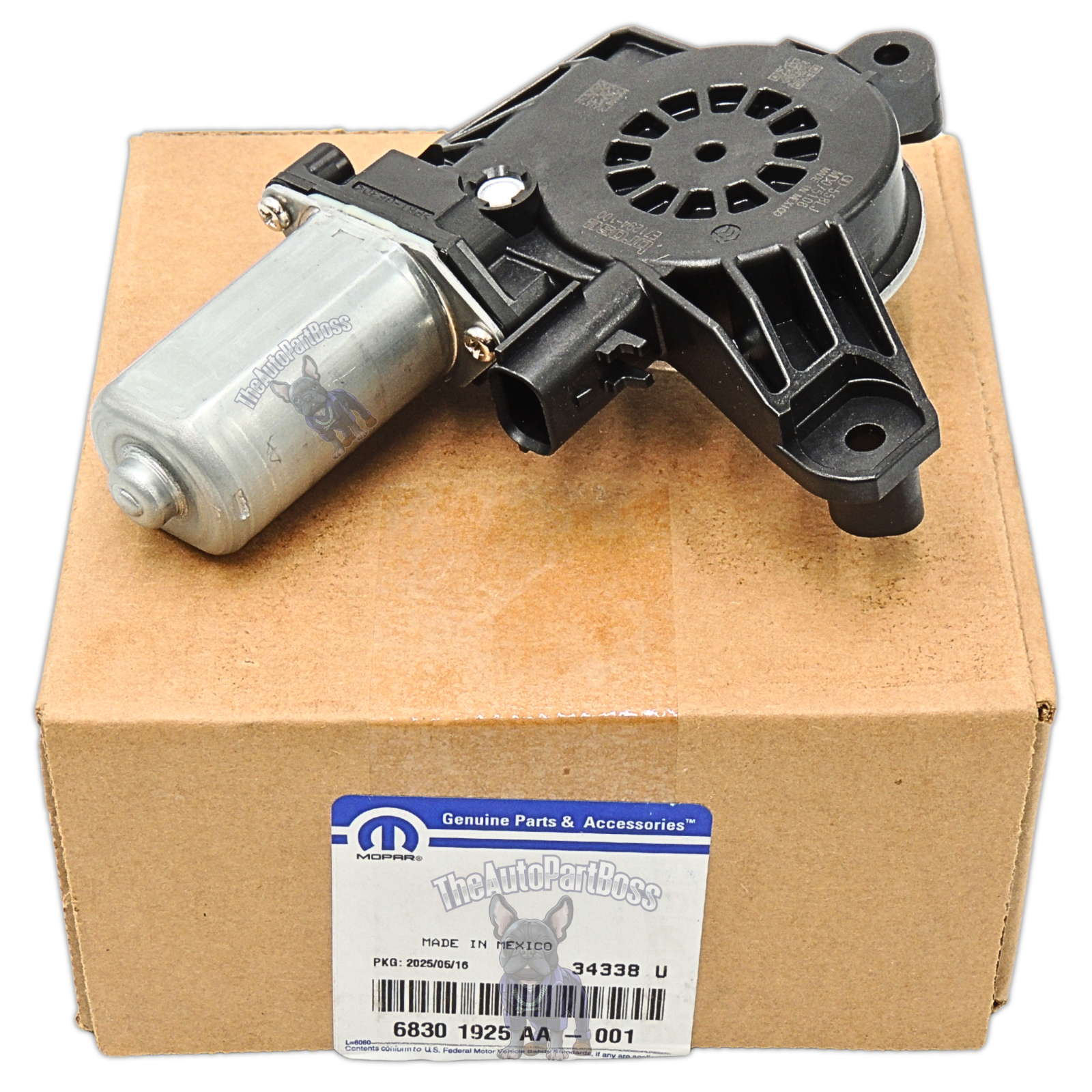 Mopar Window Regulator Motor Left Genuine Mopar 68301925AA 68301925AA