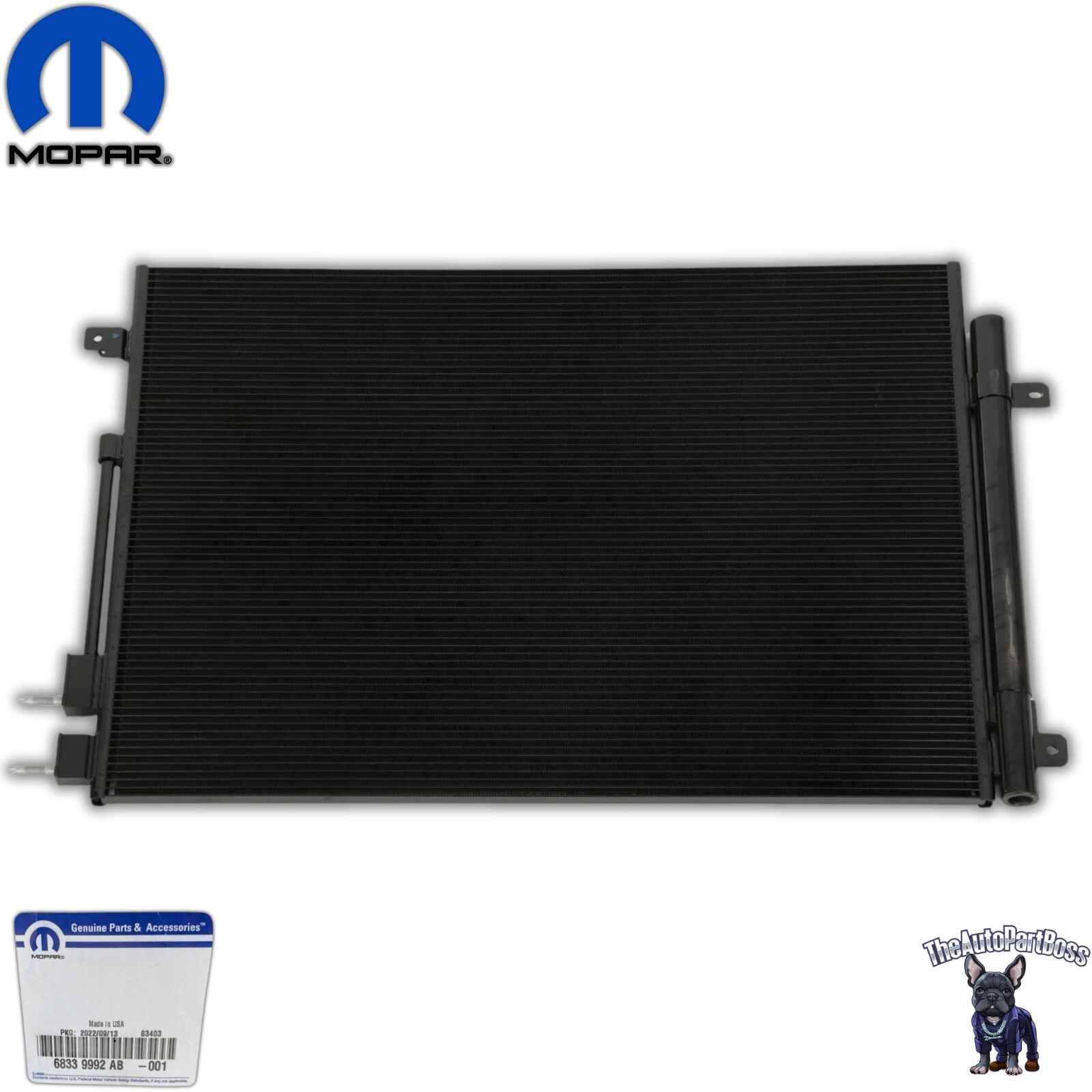 Mopar 17-24 PACIFICA VOYAGER Air Conditioning Condenser Genuine Mopar 68339992AB 68339992AB