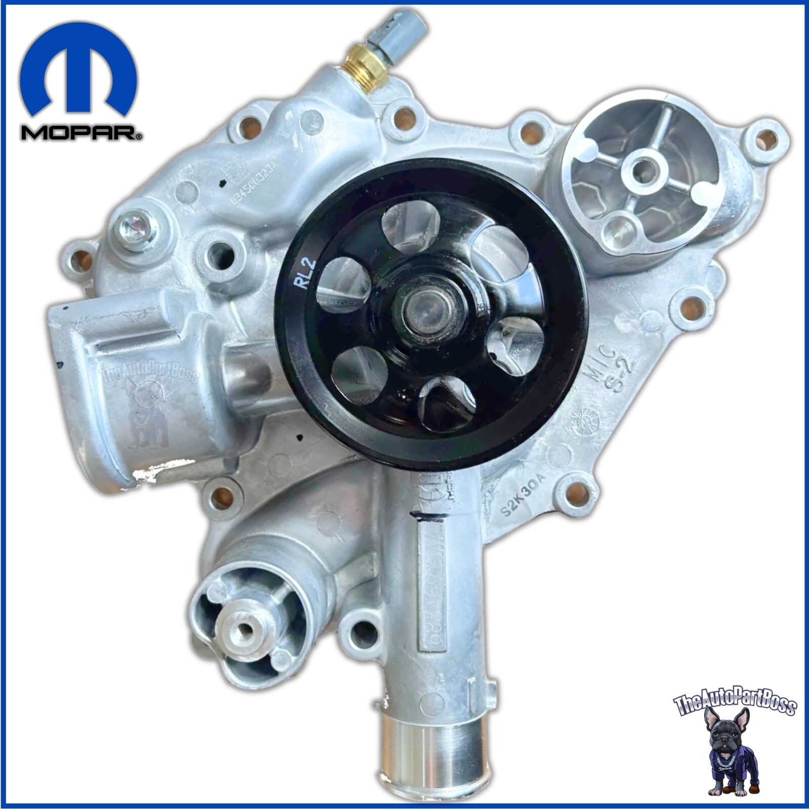 Mopar 11-24 JEEP DODGE CHRYSLER Water Pump Genuine Mopar 68346915AA 68346915AA