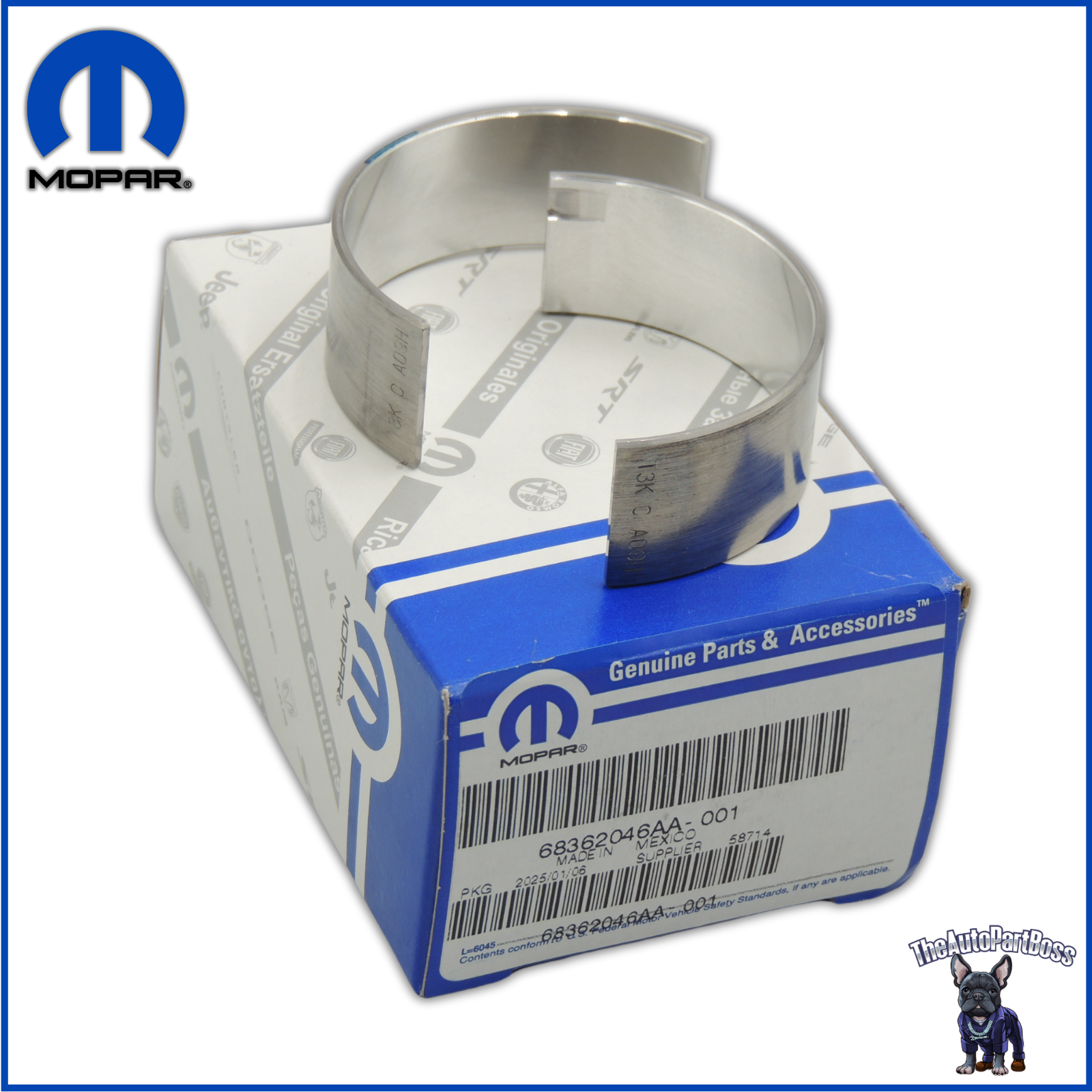 Mopar Connecting Rod Bearing Kit OEM Mopar 68362046AA 68362046AA