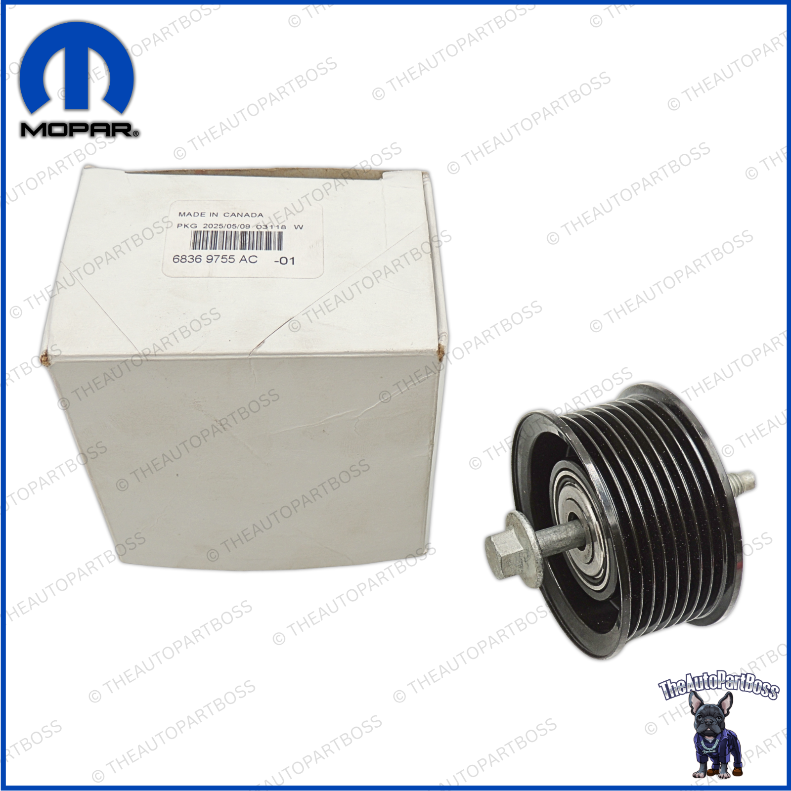 Mopar Idler Pulley OEM Mopar 68369755AC 68369755AC