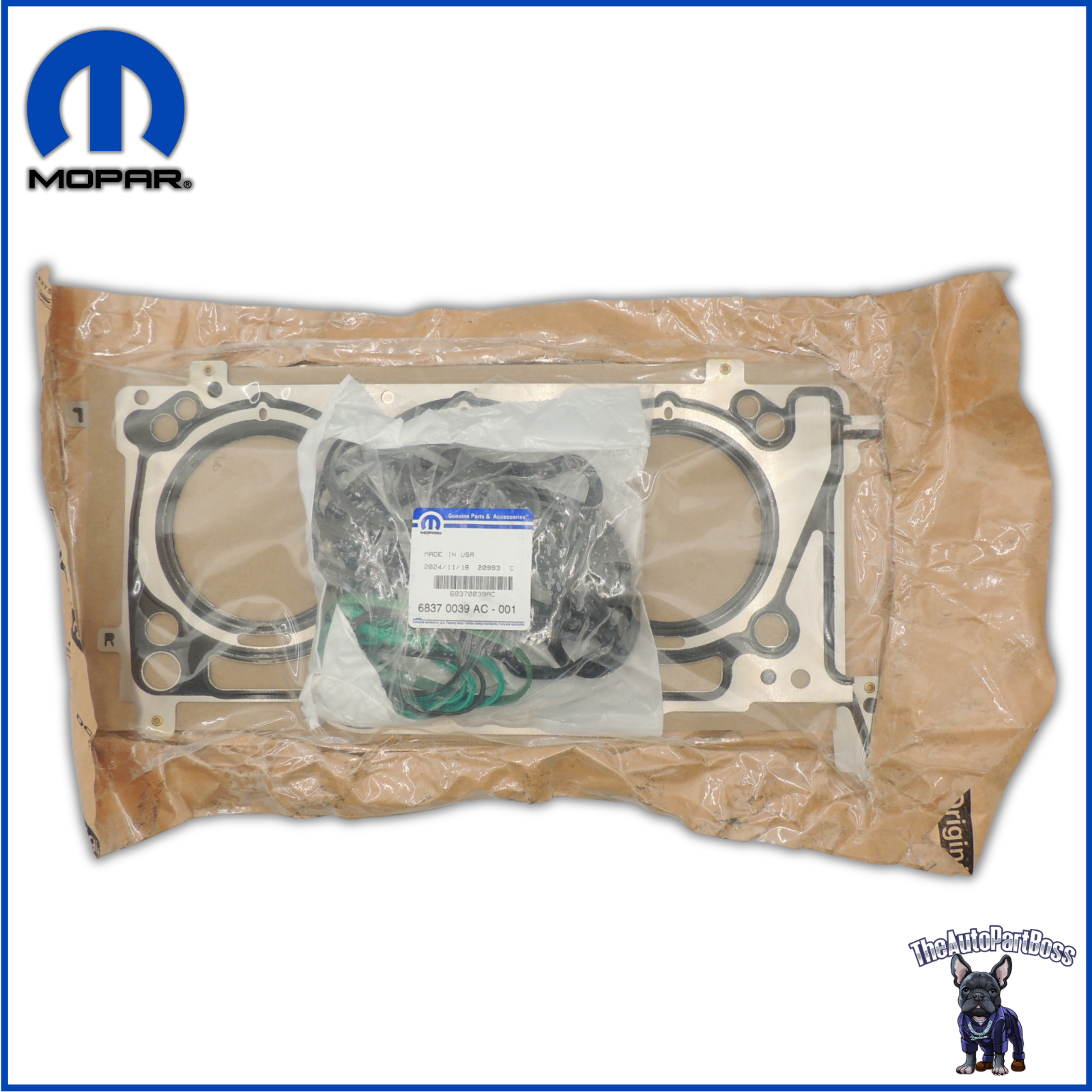 Mopar Engine Gasket Kit OEM Mopar 68370039AC 68370039AC