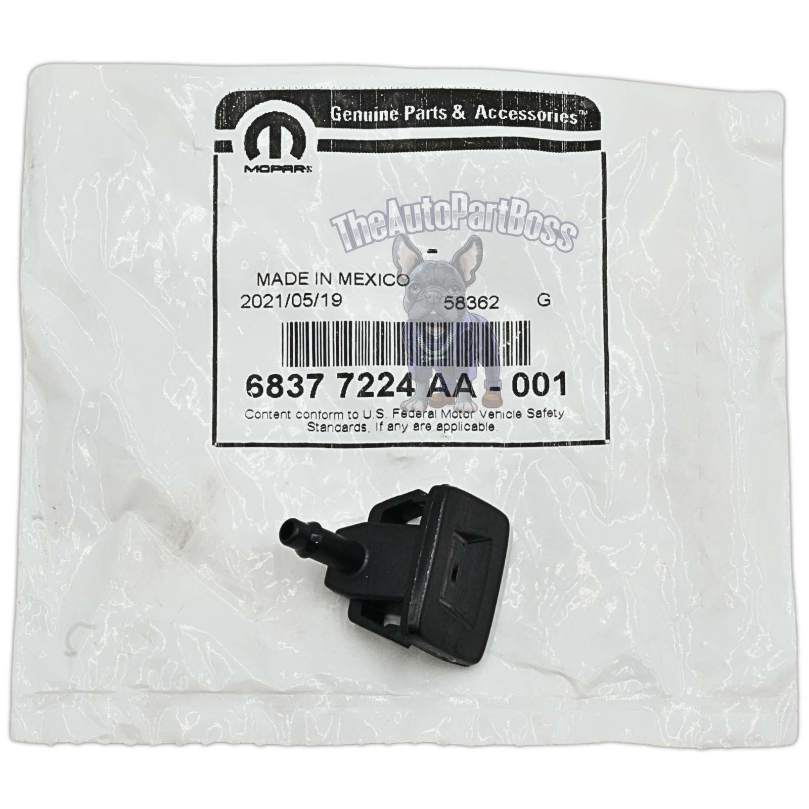 Mopar Lift-Gate Washer Nozzle Genuine Mopar 68377224AA 68377224AA