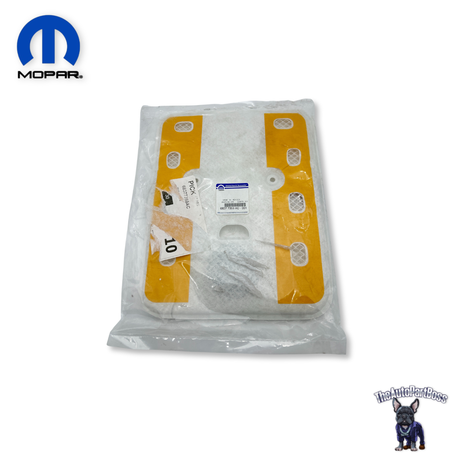 Mopar Seat Cushion Ventilation Bag, Right OEM Mopar 68377359AC 68377359AC